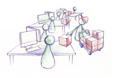 Illustration of envoy file distribution